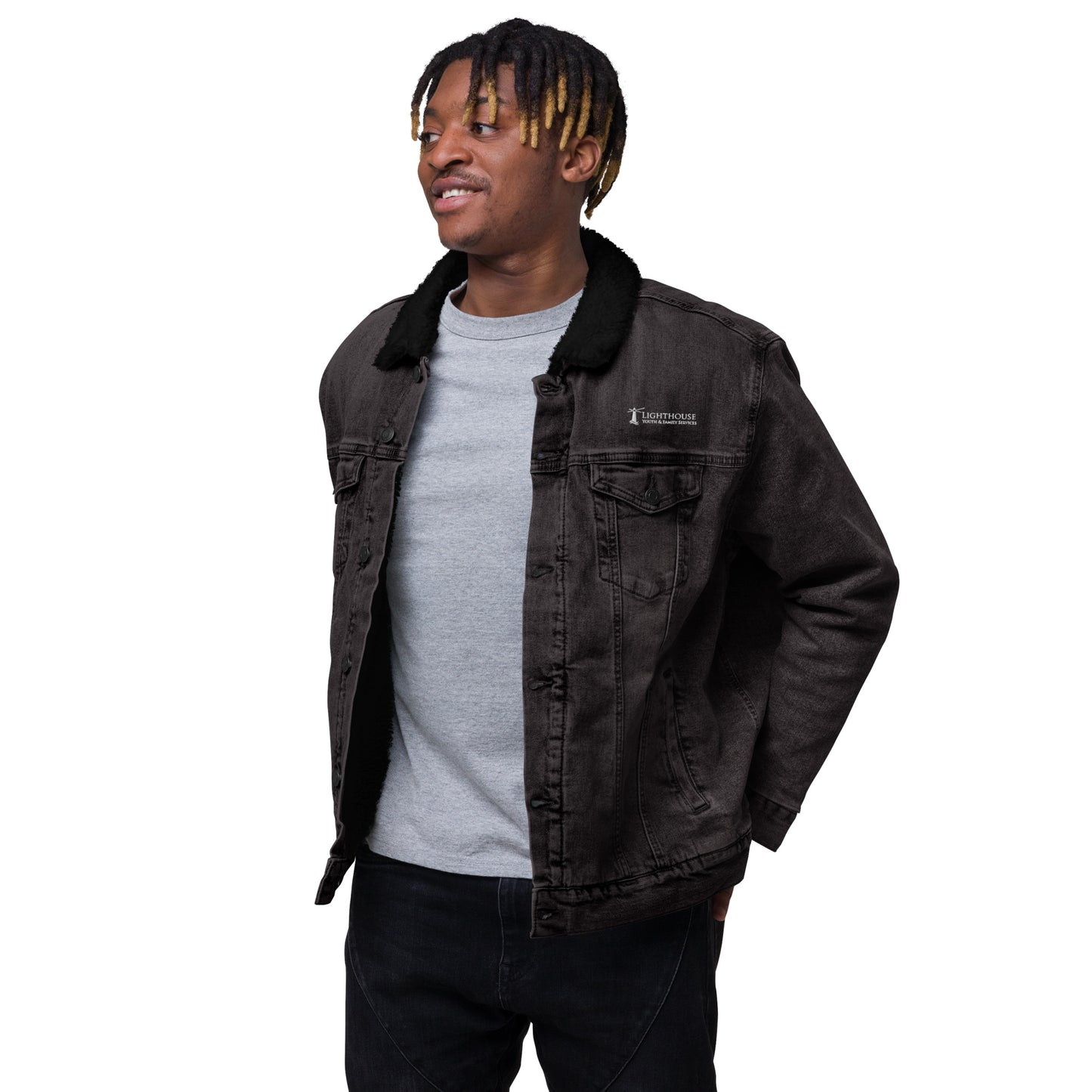 Unisex Sherpa Denim Jacket