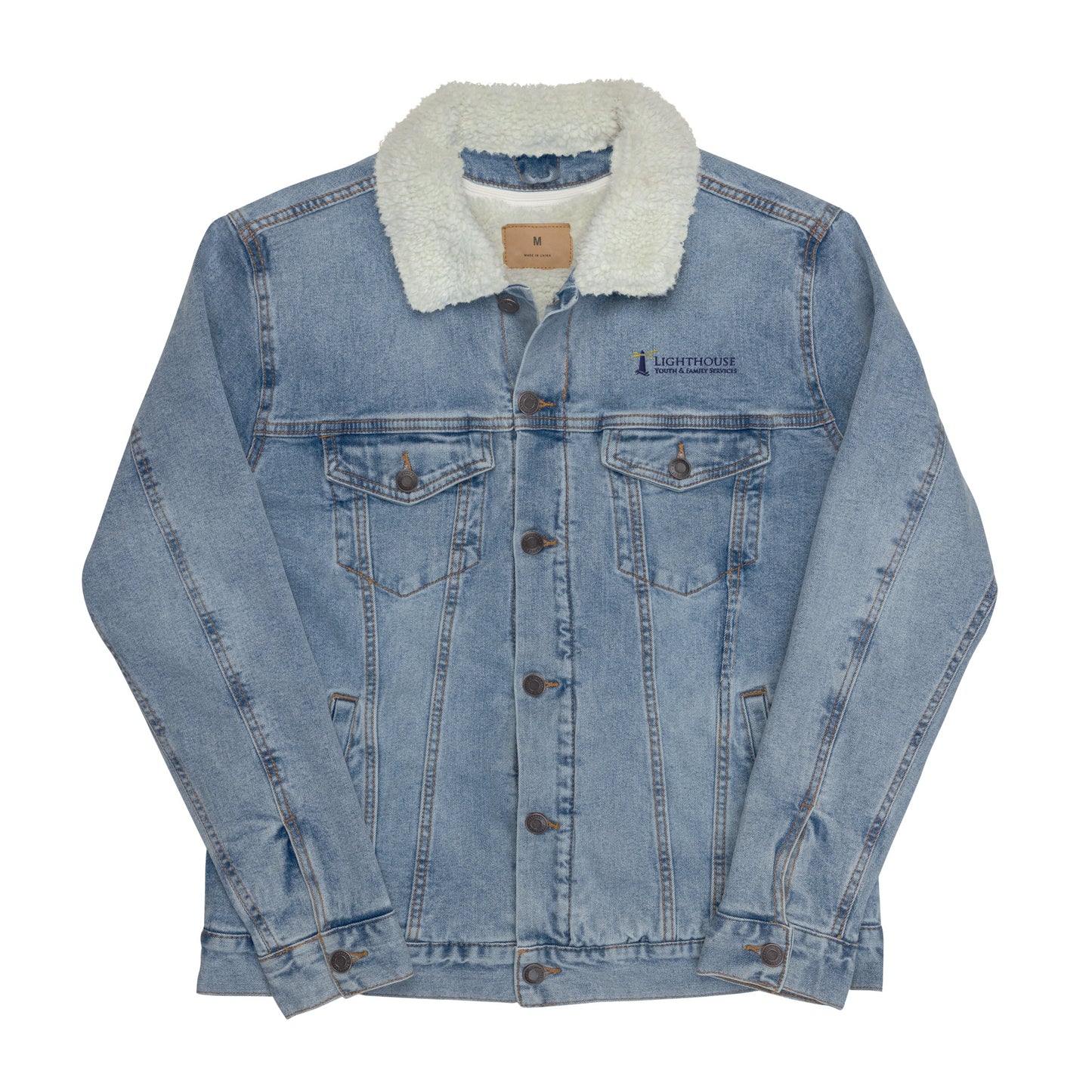 Unisex Sherpa Denim Jacket