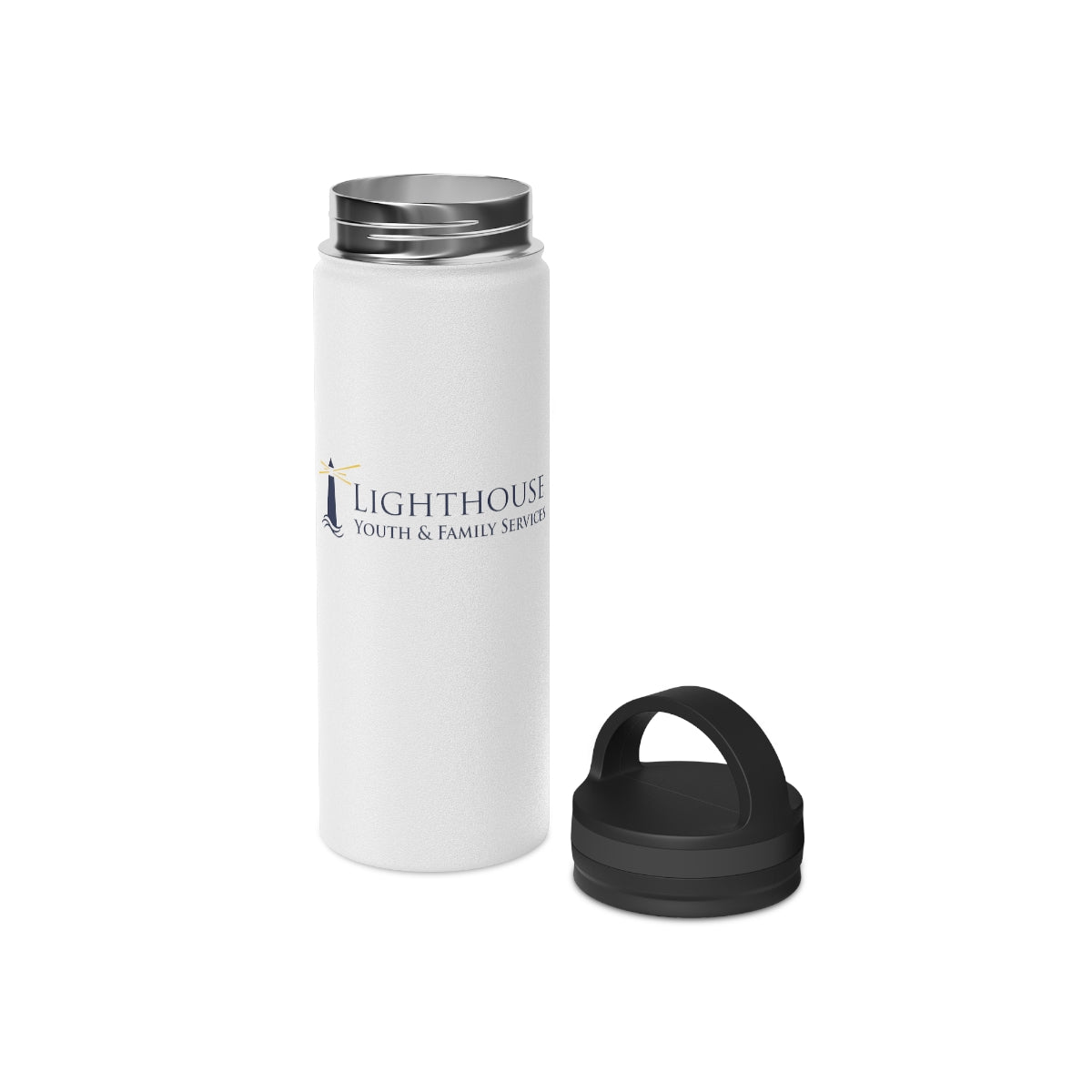 Stainless Steel Water Bottle, Handle Lid