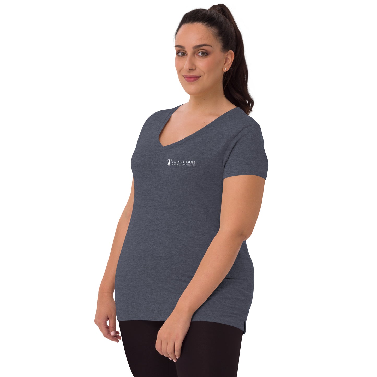 Women’s Recycled V-neck T-shirt - Small Logo